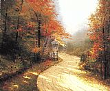 Autumn Lane by Thomas Kinkade